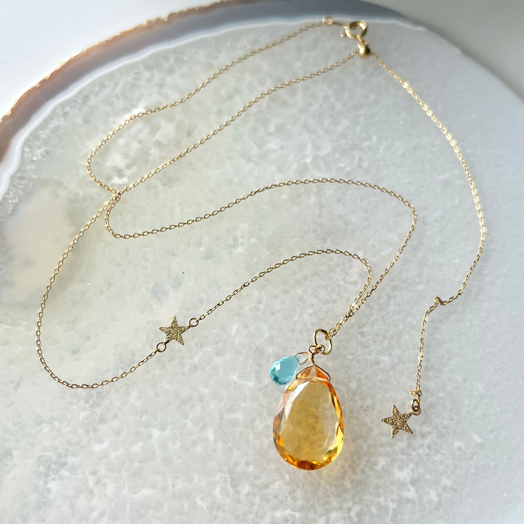 １８金製 星モチーフ・スライドアジャスターチェーン50cm/60cm