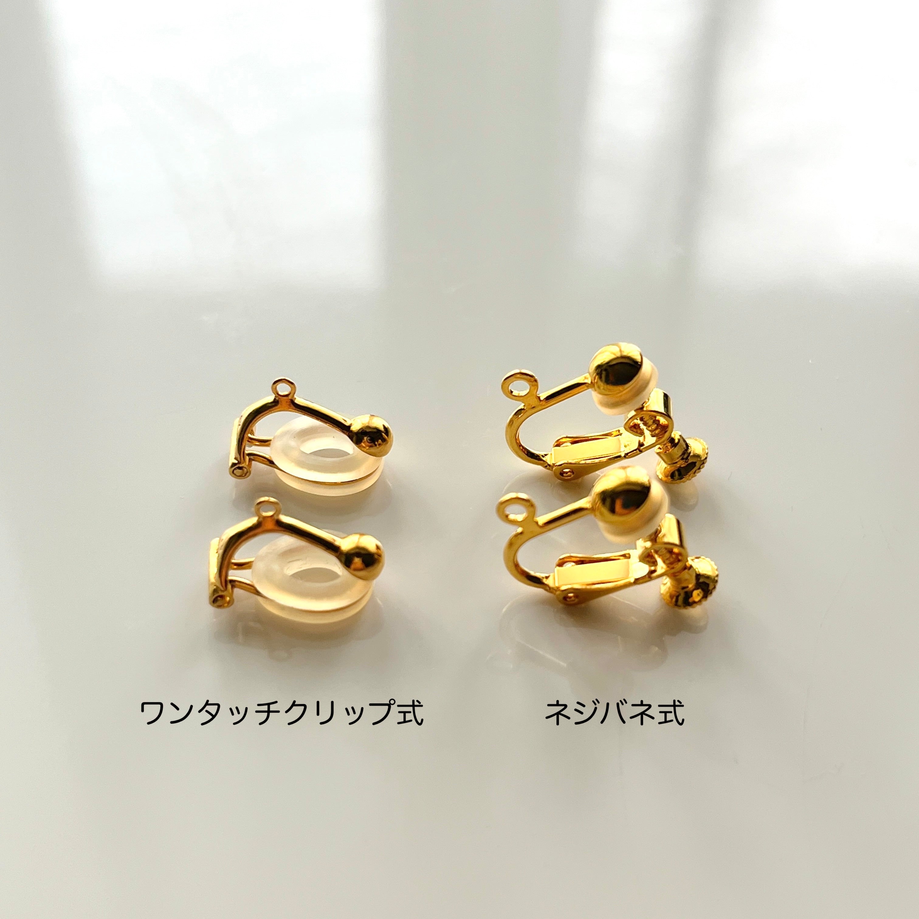 K18ムーンストーン・ステーションピアス【一点限り・金具選択可】