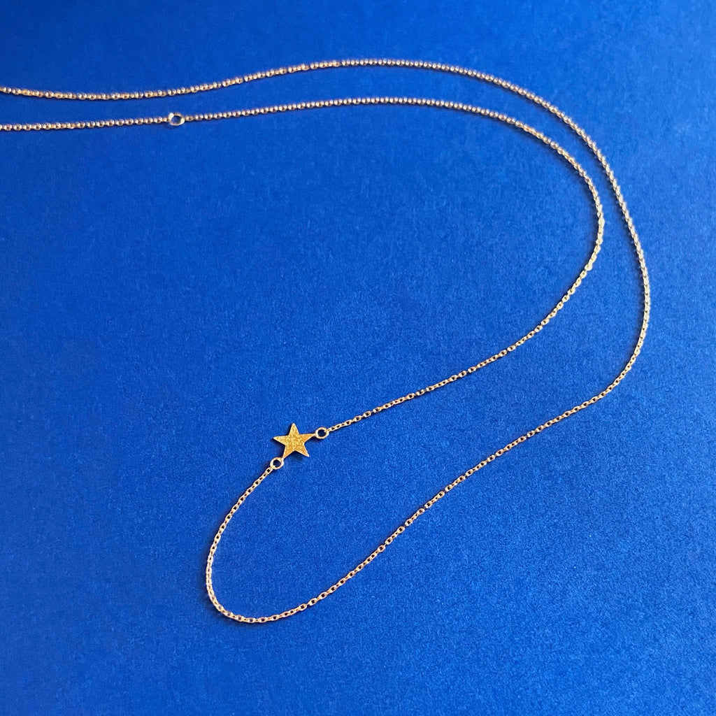 １８金製 星モチーフチェーン40cm/45cm