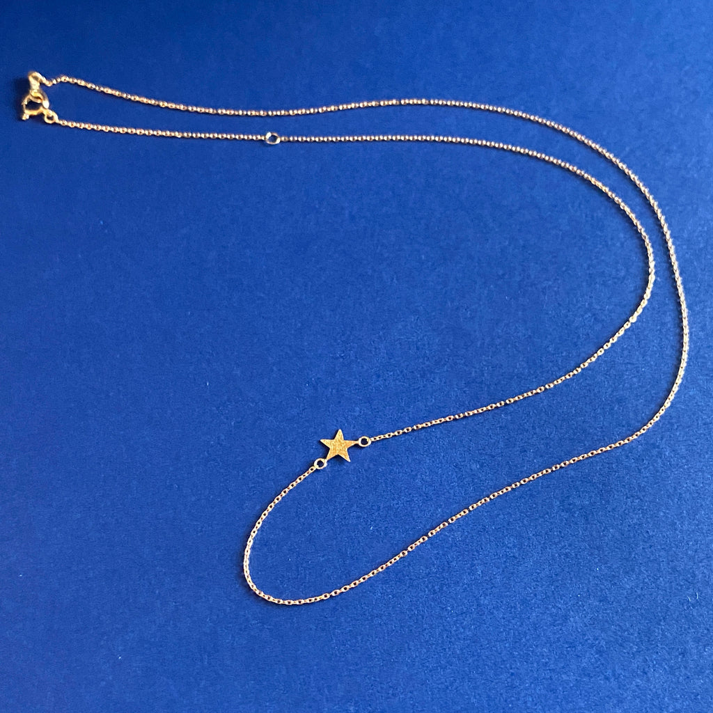 １８金製 星モチーフチェーン40cm/45cm