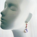 K18スコロライト・シャラシャラピアス【一点限り・金具選択可】
