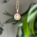 K18＆K10 Happy Rainbow Pendant　虹色のニッコリペンダントトップ
